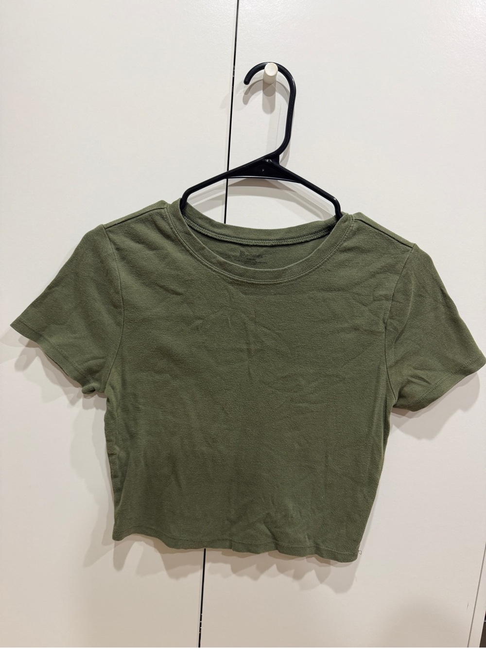 Olive Green Women's Crop Tee